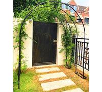 Extra Wide Garden Arch 300/350Cm -Black/Green/White Arbor for Climbing Plants & Roses - Elegant Support Structure 3.5M Wide x 2.2M High Garden Decor