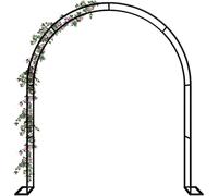 Extra Wide Garden Arch 300/350cm Durable Rose Arbor for Climbing Plants Supportive Black/Green/White Trellis Outdoor Patio Decoration W1.2M*H2.2M