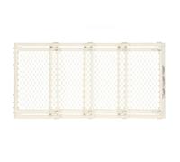 "Extra-Wide Gate" by North States: Smoothly Opens and Closes - Ideal for Wider Openings. Hardware Mount. Fits Openings 22" to 62" Wide (31" Tall, Ivory)