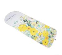 Extra Wide Ironing Board Cover with Elasticized Drawstring and Heat Resistant Fabric for Consistent Performance (Spring flowers)