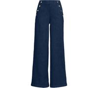 Extra Wide Leg Sailor Jeans lands end Dark Indigo 10