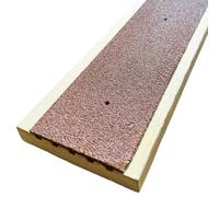 Extra Wide Non Slip Decking Strips GRP Heavy Duty Pro Grade 90mm - BROWN 1000mm x 90mm / 10