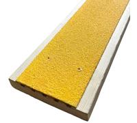 Extra Wide Non Slip Decking Strips GRP Heavy Duty Pro Grade 90mm - YELLOW (1, 1000mm x 90mm)