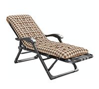 Extra Wide Oversized Zero Gravity Chair XL - Padded Folding Recliner with Cotton Cushion, Ideal for Patio, Poolside, Beach, Outdoor Yard - Coffee Color