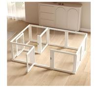 Extra Wide Pet Gate & Dog Playpen,Expandable Dog Pen,Plastic Dog Puppy Fence,Whelping Box for Puppies,Sturdy & Easy Cleaning,Suitable for Dogs, Cats,Rabbit, pet playpen(H75CM,C-126x66cm/50x2