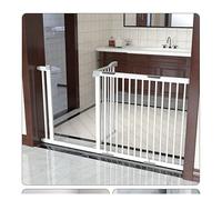 Extra Wide Pet Gate for Large Dogs & Cats - Adjustable Metal Barrier for Stairs & Doorways,Easy No-Tools Installation