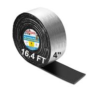 Extra Wide Pipe Insulation Wrap 10cmx5m, Self Adhesive Foam and Foil Tape for Winter Freeze Protection, AC Line Insulation Cover for Outdoor HVAC Tube Water Copper Pipes, Reduce Heat Loss