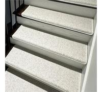 Extra Wide Stair Carpet Treads, Bullnose Tread Covers for Wooden Steps, Aesthetic Carpet Runner for Stairs, 12 Pcs, 70cm x 24cm, Protection and Safety