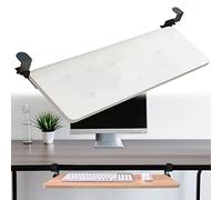 Extra Wide Under-Desk Keyboard Tray, Adjustable Pull-Out Keyboard Holder for Mouse, Height-Adjustable, A-White, 750 * 250 mm - Er Workspace Solution