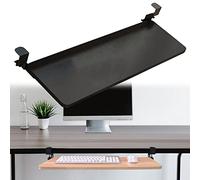 Extra Wide Under-Desk Keyboard Tray, Adjustable Pull-Out Keyboard Holder for Mouse, Height-Adjustable, A-Black, 650 * 250 mm - Perfect for Er Workspace Setup