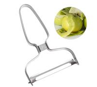 Extra Wide Vegetable Peeler - 150x95mm Stainless Steel Blade - Speed and Easy Peeler, Peeling Tool, Rustproof, Wide Mouth Peel Knife, Peelers for Kitchen - Silver