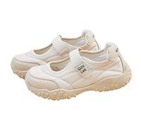 Extra Wide Walking Shoes for Women Women's Flats Flip Flop Shoes Internal High Thick Bottom Sneakers Female 2025 Summer New Hundred with Round Head Shallow Mouth Casual Shows for Men (Khaki,5.5)