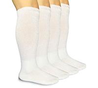 Extra Width Non-Binding Socks for Lymphedema, Bariatric Diabetic Knee High Sock - Oversized Sock Over Calf for Swollen Edema Cast Feet Mens and Womens Legs, Unisex One Size