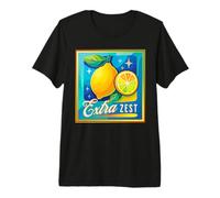 Extra Zest Vintage Lemon Art Premium T-Shirt