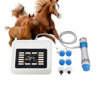Extracorporal Shockwave Therapy Device with Adjustable Settings and Multiple Massage Heads for Equine Pain Relief and Tissue Recovery