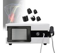 Extracorporeal Shockwave Therapy Device, ED Therapy Machine with 5/6 Probes, Touch Screen Control, 1-21Hz, 0.5-8bar, Physiotherapy Instrument for Home & Clinical Use(A)