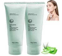 Extract Brightening Exfoliating Gel, Gentle Facial Scrub Exfoliator,Moisturizing Peeling Gel, Deep Cleansing & Revitalizing, For All Skin Types，2PCS