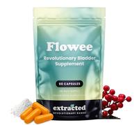 Extracted Flowee Bladder Supplement - 30 Day Supply, High Strength Formula with Pumpkin Seed, Soy Isoflavones & Cranberry Extract, Supports Urinary Health, 60 Vegan Capsules