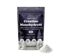 Extracted Pure Creatine Monohydrate Powder, Micronized 200 Mesh for Fast Dissolving, 100% Unflavoured High-Purity Creatine, Lab Tested, Vegan, Non-GMO, Gluten-Free, 5g Serving