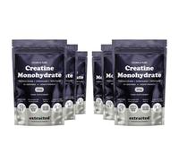 Extracted Pure Creatine Monohydrate Powder, Micronized 200 Mesh for Fast Dissolving, 100% Unflavoured High-Purity Creatine, Lab Tested, Vegan, Non-GMO, Gluten-Free, 5g Serving, 6 Pack (6 x 200g)