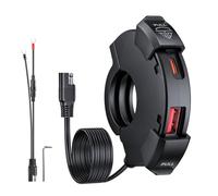 EXTRACTME - Motorcycle Phone Charger, Ultra Narrow USB Type C, 30W PD and Quick Charge 3.0, Motorcycle USB Charger, Waterproof USB Port for Phone, Tablet, GPS