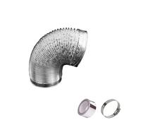 Extractor ducting, Round Acoustic Duct 80-200mm Bathroom Kitchen Toilet(4m,100mm)