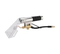 Extractor Hand Wand, Auto Detailing Tool with Clear Head, Stainless Steel Tube & Brass Valve, 4in Size, Ideal for Carpet Upholstery Cleaning