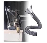 Extractor Hose,Industrial Hard Articulated Hose With Valve, Air Extractor Flexible Duct Collector Arm With Hood For Laboratory Laser Engraver Soldering Fume Welding Marking