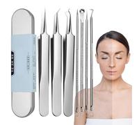 Extractor Tool Kit - Pickle Tool Kit | Professional Stainless Steel Blackhead Moving Set With Various Comedone Lifts | For Cleaning