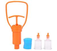 Extractor Vacuum Pump, Remove Poisons Quickly, Emergency Tool for Camping, Outdoor Activities, ABS Material, Orange, 12.5 X 6 X 3cm