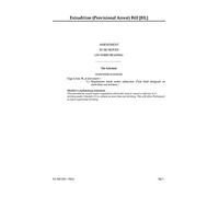 Extradition (Provisional Arrest) Bill Amendment to be moved on third reading (House of Lords) HLB 106 TR b