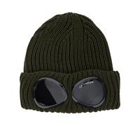 Extrafine Merino Wool Goggle Beanie, male, C.P. Company, Accessories, Green, ONE SIZE, Accessories ONE SIZE