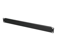 Extralink 1U 19" Black Faceplate Cover Plate for Network Cabinet, Server Cabinet, Aluminum, Improving Equipment Performance