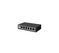EXTRALINK Euros V2 PoE Swich, 4 x 100 Mb/s PoE/PoE+, 2 x RJ45 Uplink 100 Mb/s, 60 W