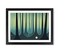 Extraordinary Forest Framed Print | A4 Black Framed Wall Art | Ready to Hang | Modern Landscape Picture | Living Room Bedroom Lounge Office