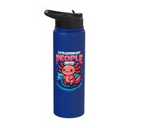 Extraordinary People Need Extraordinary Pets Cute Axolotl Stainless Steel Insulated Water Bottle