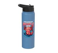 Extraordinary People Need Extraordinary Pets Cute Axolotl Stainless Steel Insulated Water Bottle