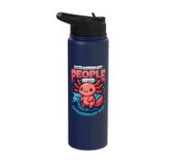 Extraordinary People Need Extraordinary Pets Cute Axolotl Stainless Steel Insulated Water Bottle