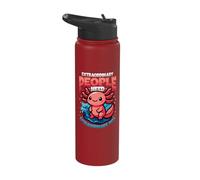 Extraordinary People Need Extraordinary Pets Cute Axolotl Stainless Steel Insulated Water Bottle