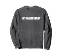 Extraordinary Sweatshirt, Adult Unisex, Dark Heather Grey, XL