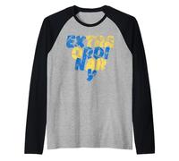 Extraordinary Typography Quote for Unique & Confident Minds Raglan Baseball Tee