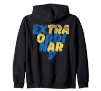 Extraordinary Typography Quote for Unique & Confident Minds Zip Hoodie