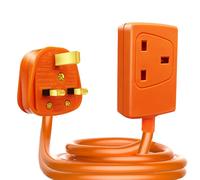 ExtraStar 1 Gang Unswitched Orange Extension Lead 10M, 13A
