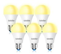 EXTRASTAR 10W E27 LED Light Bulbs, A60 Warm White 3000K, 800lm, 80W Equivalent, Edison Screw Light Bulb, Non-Dimmable, Pack of 6