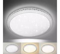 ExtraStar 18W LED Round Ceiling Light CCT Colour Changing -Warm, Neutral, Daylight 3-in-1, 2200 Lumen in White ExtraStar White