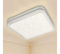 ExtraStar 18W LED Square Ceiling Light 3000K Warm White, 1900 Lumen in White ExtraStar White