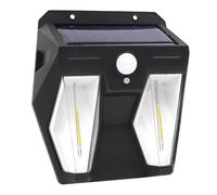 ExtraStar 2.2W LED Solar Sensor Wall Security Light, 3 Lighting Modes, Daylight in Black ExtraStar Black