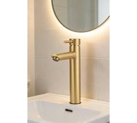 ExtraStar 29cm Overall Height Brushed Gold Bathroom Faucet ExtraStar Gold