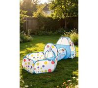 ExtraStar 3-in-1 Pop Up Play Tent Set for Kids with Tunnel & Ball Pit ExtraStar Multicolor