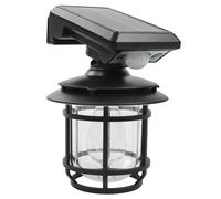 ExtraStar 3W Adjustable LED Solar Sensor Cylinder Wall Lantern Light (Daylight) in Black ExtraStar Black